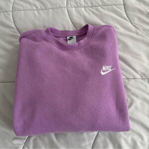 Nike Lavender Crewneck Sweatshirt with White Logo